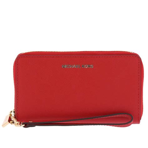 michael kors red wallet uk|Michael Kors red shoulder bag.